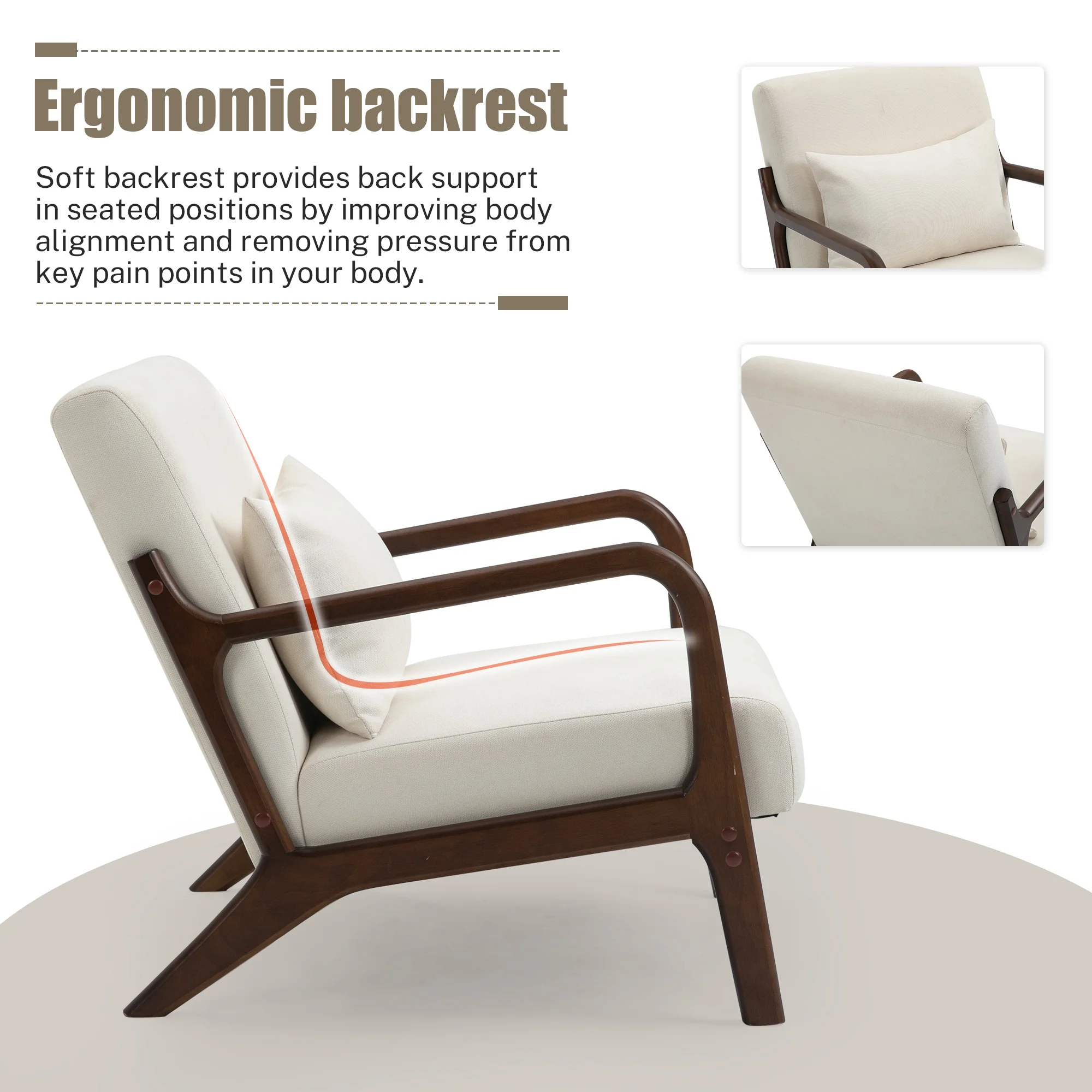 Mid-Century Modern Accent Chair - Image 2