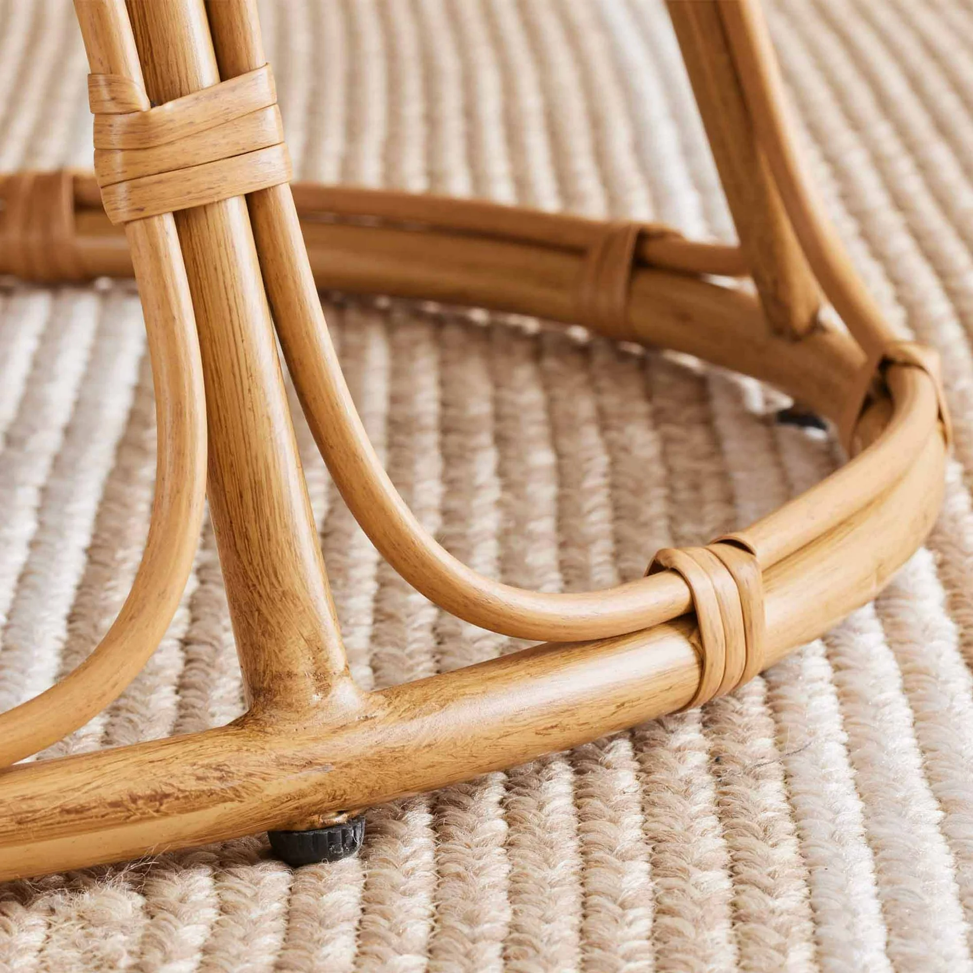 Papasan Accent Chair, Gray Linen - Image 5