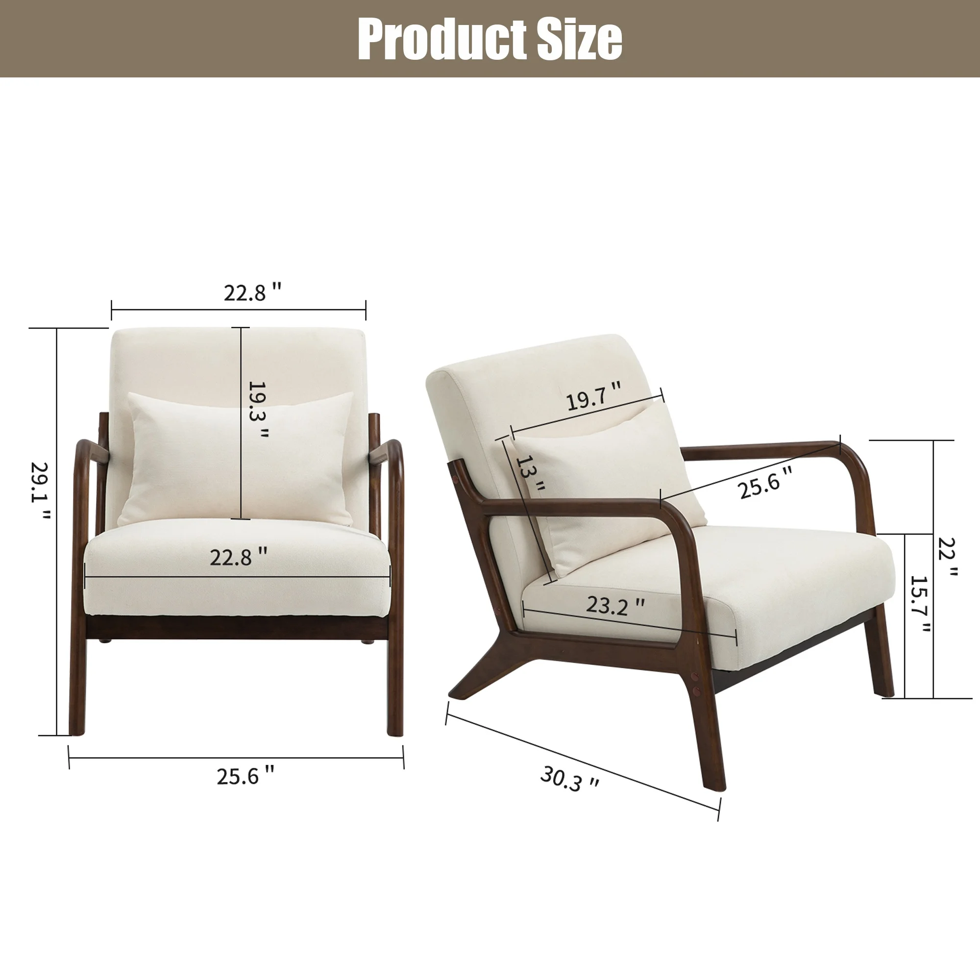 Mid-Century Modern Accent Chair - Image 4