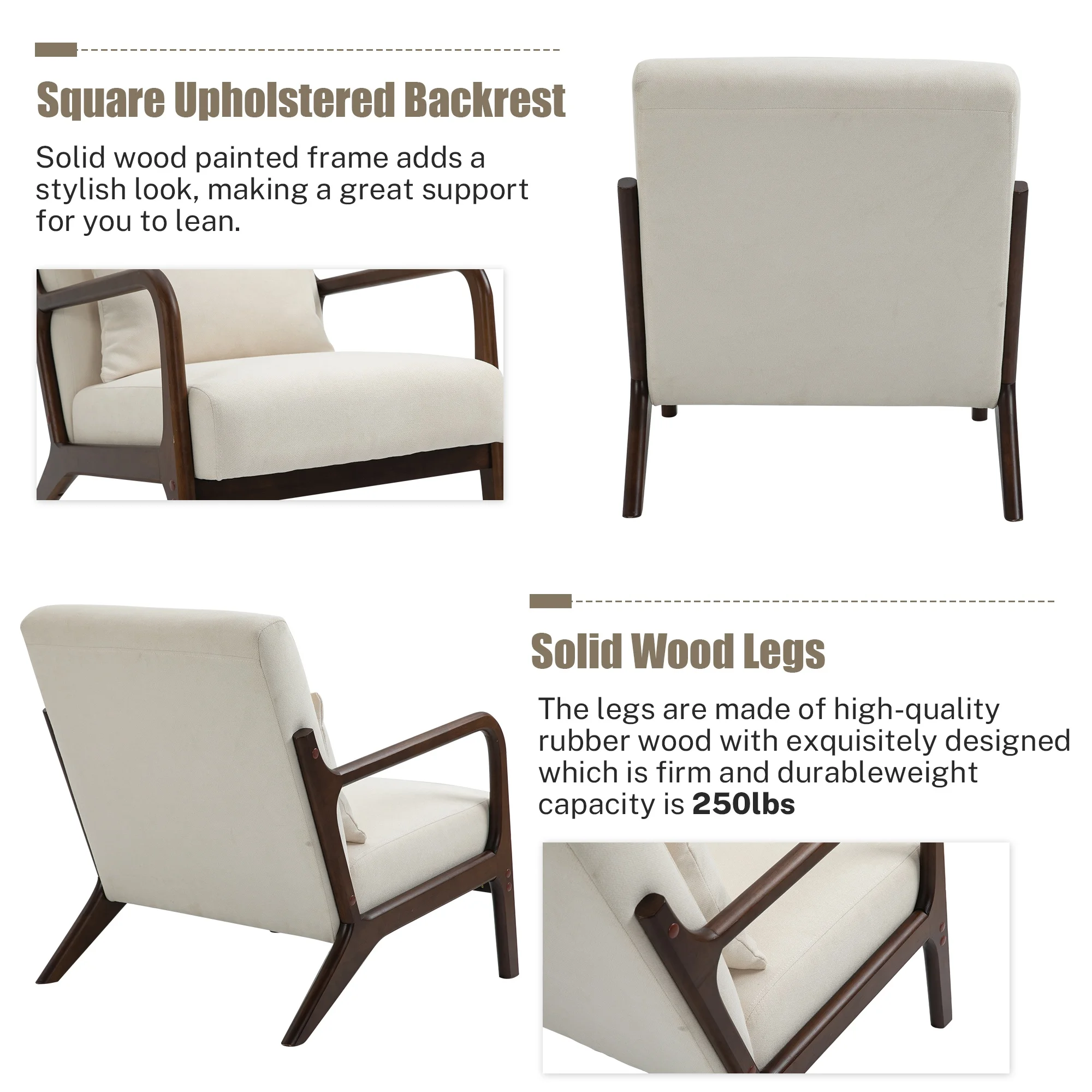 Mid-Century Modern Accent Chair - Image 3